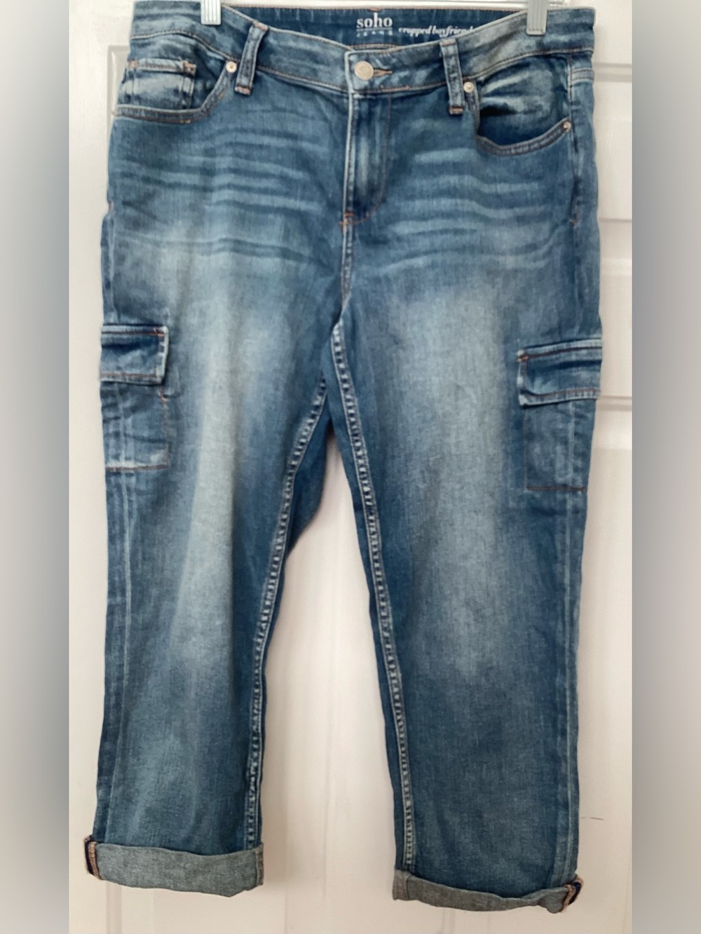 New York & Company Soho Cropped Boyfriend Jeans Size 10